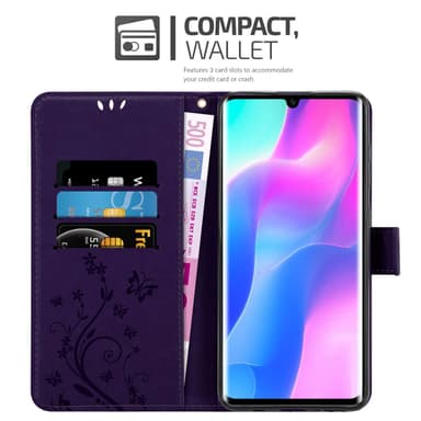 Xiaomi Mi NOTE 10 LITE Plånboksfodral Skal (Lila)