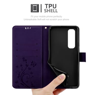 Xiaomi Mi NOTE 10 LITE Plånboksfodral Skal (Lila)