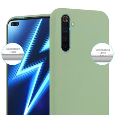 Skal Realme 6 PRO Fodral Case (Grön)