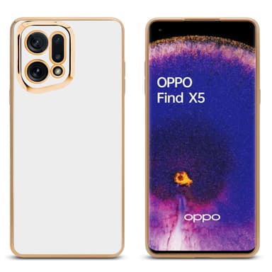 Oppo FIND X5 Skal Fodral Case (Vit)