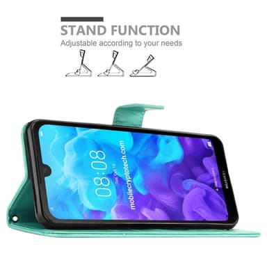 Huawei Y6 PRO 2019 Plånboksfodral Skal (Turkos)
