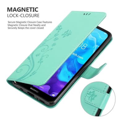 Huawei Y6 PRO 2019 Plånboksfodral Skal (Turkos)