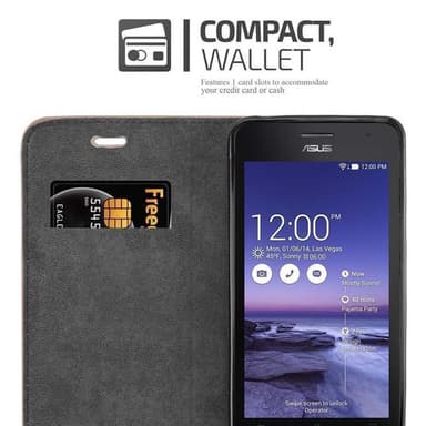 Asus ZenFone 5 2014 Skal Fodral Case (Brun)