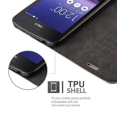 Asus ZenFone 5 2014 Skal Fodral Case (Brun)