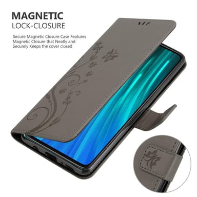 Xiaomi RedMi NOTE 8 PRO Plånboksfodral Skal (Grå)