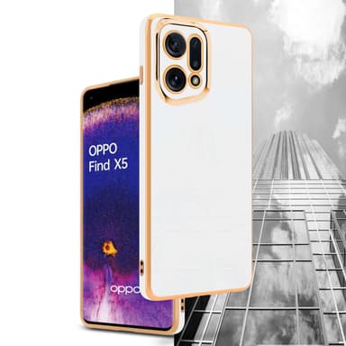 Oppo FIND X5 Skal Fodral Case (Vit)