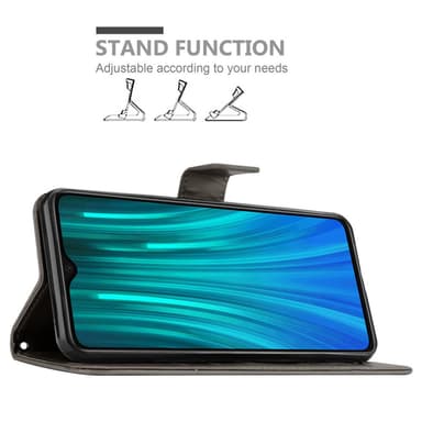 Xiaomi RedMi NOTE 8 PRO Plånboksfodral Skal (Grå)