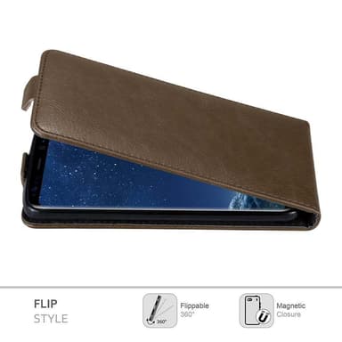 Samsung Galaxy S8 PLUS Flipfodral Skal (Brun)