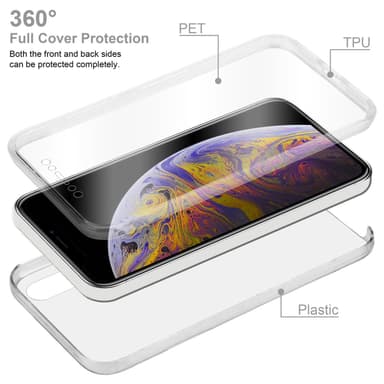 Skal iPhone XS MAX Fodral Case (Transparent)