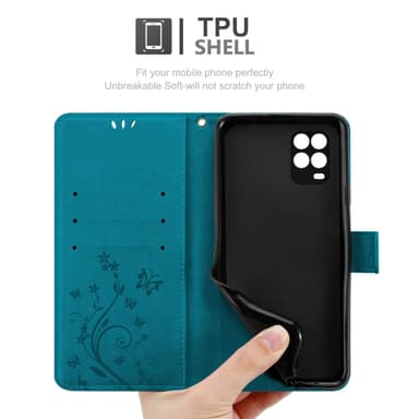 Xiaomi Mi 10 LITE Plånboksfodral Skal (Blå)