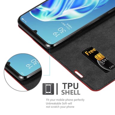 Oppo A91 Skal Fodral Case (Röd)