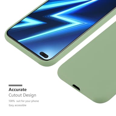 Skal Realme 6 PRO Fodral Case (Grön)