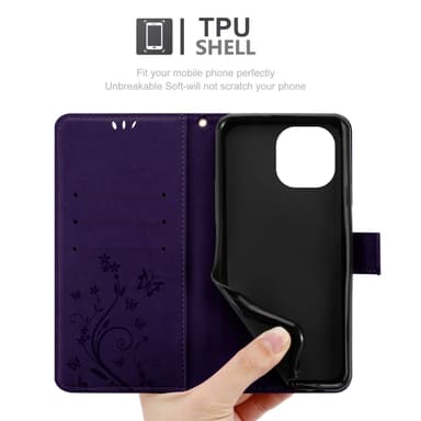 Xiaomi Mi 11 5G Plånboksfodral Skal (Lila)