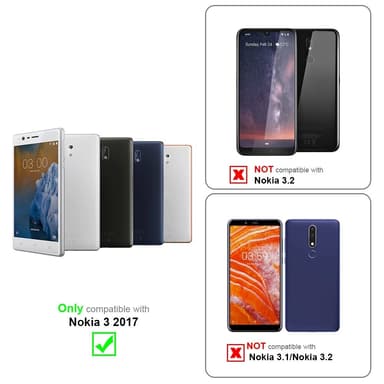 Skal Nokia 3 2017 Fodral Case (Blå)