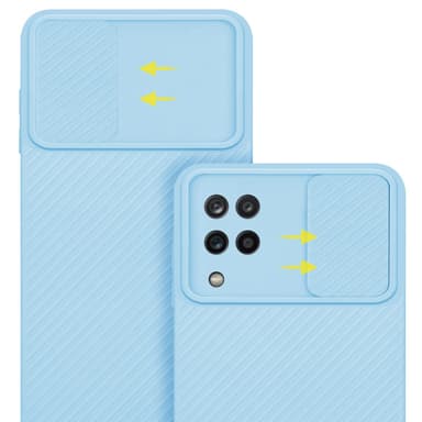 Skal Samsung Galaxy A12 / M12 Fodral Case (Blå)