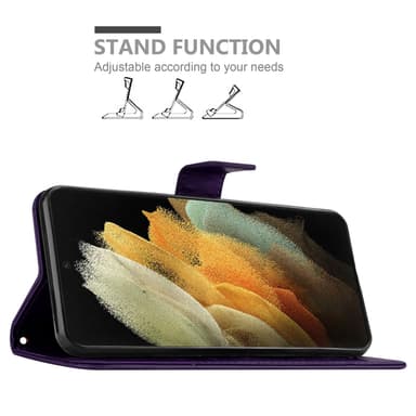 Samsung Galaxy S22 ULTRA Plånboksfodral Skal (Lila)