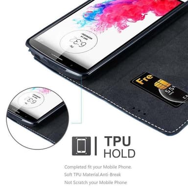 LG G3 Skal Fodral Case (Blå)
