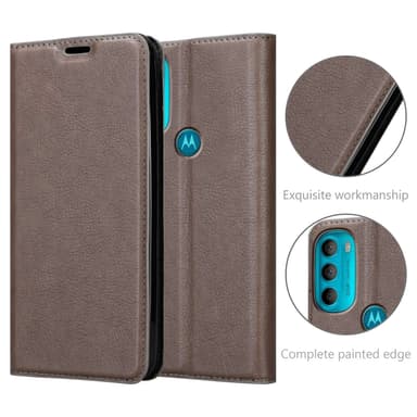 Motorola MOTO G71 5G Skal Fodral Case (Brun)