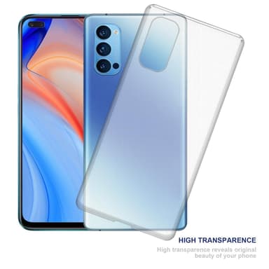 Oppo Reno4 Skal Fodral Case (Transparent)