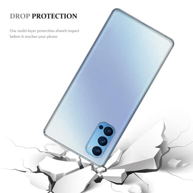 Oppo Reno4 Skal Fodral Case (Transparent)