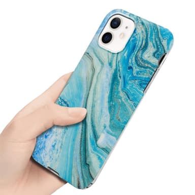 iPhone 12 / 12 PRO Plånboksfodral Skal (Blå)