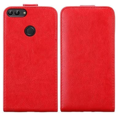 Huawei P SMART 2018 / Enjoy 7S Flipfodral Skal (Röd)