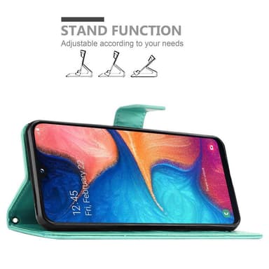 Samsung Galaxy A10e / A20e Plånboksfodral Skal (Turkos)