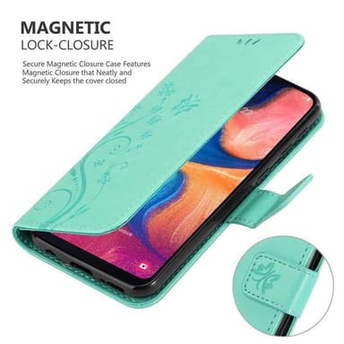 Samsung Galaxy A10e / A20e Plånboksfodral Skal (Turkos)
