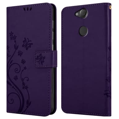 Sony Xperia XA2 Plånboksfodral Skal (Lila)