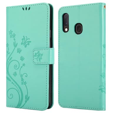 Samsung Galaxy A10e / A20e Plånboksfodral Skal (Turkos)