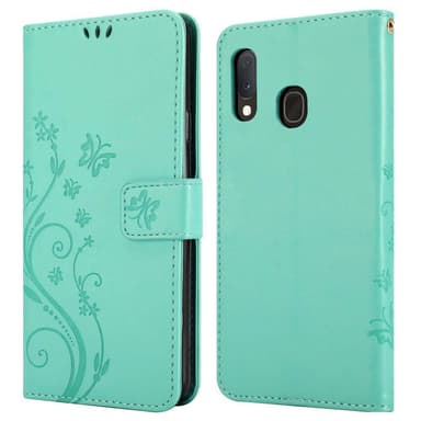 Samsung Galaxy A10e / A20e Plånboksfodral Skal (Turkos)