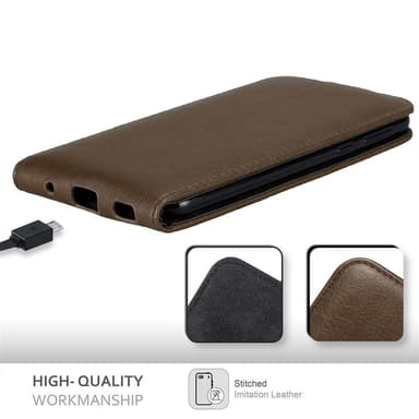 HTC U PLAY Flipfodral Skal (Brun)