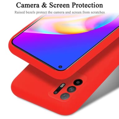 Oppo A94 5G Skal Fodral Case (Röd)
