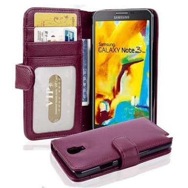 Samsung Galaxy NOTE 3 NEO Plånboksfodral Skal (Lila)