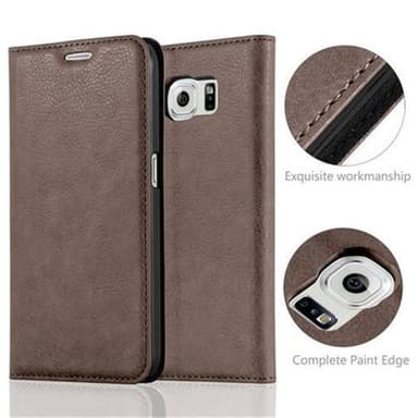 Samsung Galaxy S6 Skal Fodral Case (Brun)