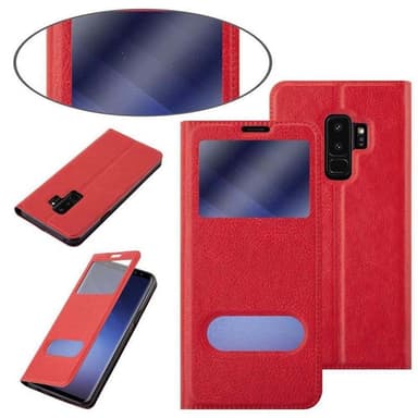 Samsung Galaxy S9 PLUS Plånboksfodral Skal (Röd)