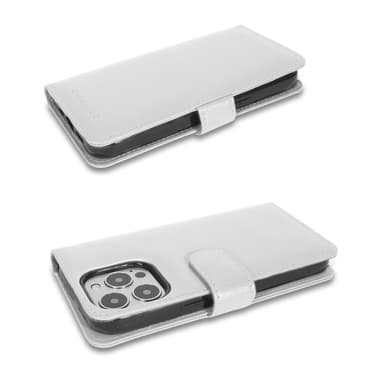 iPhone 13 PRO Plånboksfodral Skal (Vit)