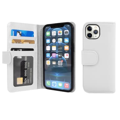 iPhone 13 PRO Plånboksfodral Skal (Vit)