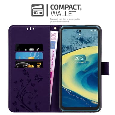 Nokia XR20 Plånboksfodral Skal (Lila)