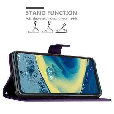 Nokia XR20 Plånboksfodral Skal (Lila)