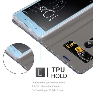 Sony Xperia XA1 PLUS Plånboksfodral Skal (Blå)
