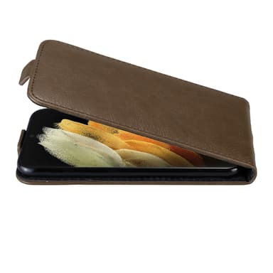 Samsung Galaxy S22 ULTRA Flipfodral Skal (Brun)