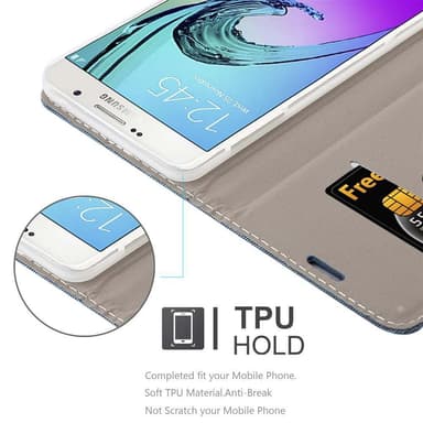 Samsung Galaxy A7 2016 Plånboksfodral Skal (Blå)