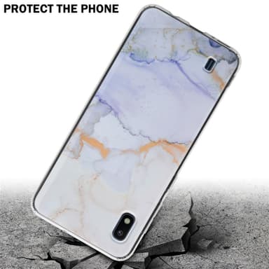 Samsung Galaxy A10 / M10 Plånboksfodral Skal (Vit)
