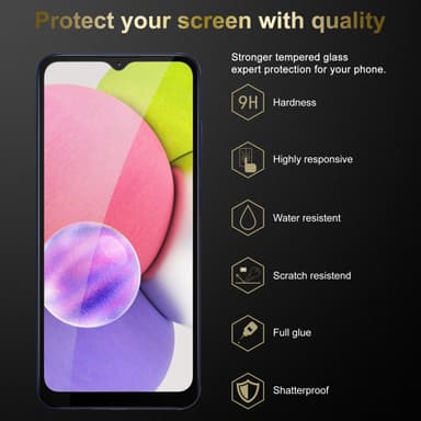 Samsung Galaxy A03s 3x Skyddsglas Skyddsfilm Skärmskydd