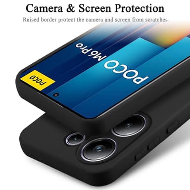 Xiaomi Poco M6 Pro Skal Fodral Case (Svart)