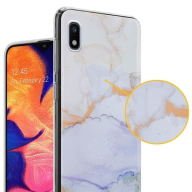 Samsung Galaxy A10 / M10 Plånboksfodral Skal (Vit)