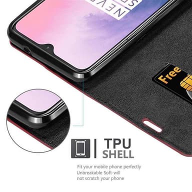 OnePlus 7 Skal Fodral Case (Röd)