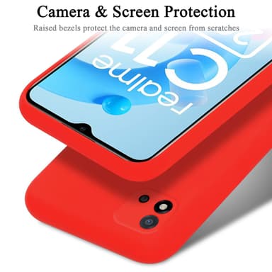 Realme C11 2021 Skal Fodral Case (Röd)