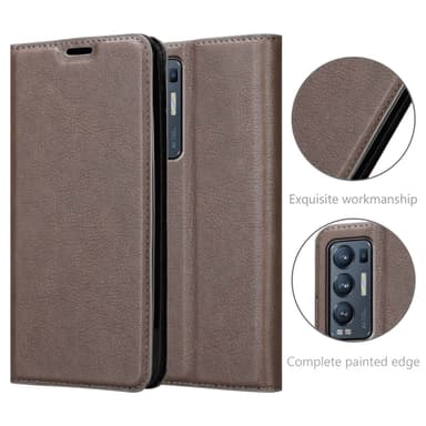 Oppo FIND X3 NEO Skal Fodral Case (Brun)